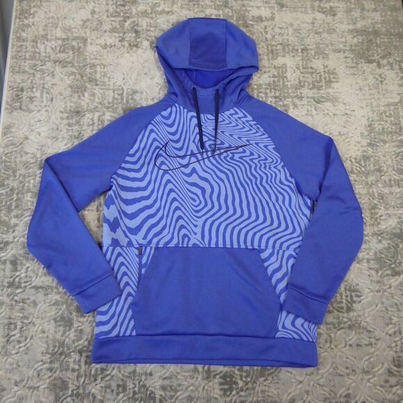 Nike Sportswear Hoodie Men's Large Blue Club Fleece Pullover Sweatshirt - Picture 1 of 11